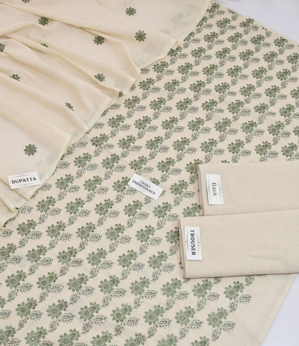 Bareeze Karandi Khaddar Embroidered 3-Piece Un-Stiched