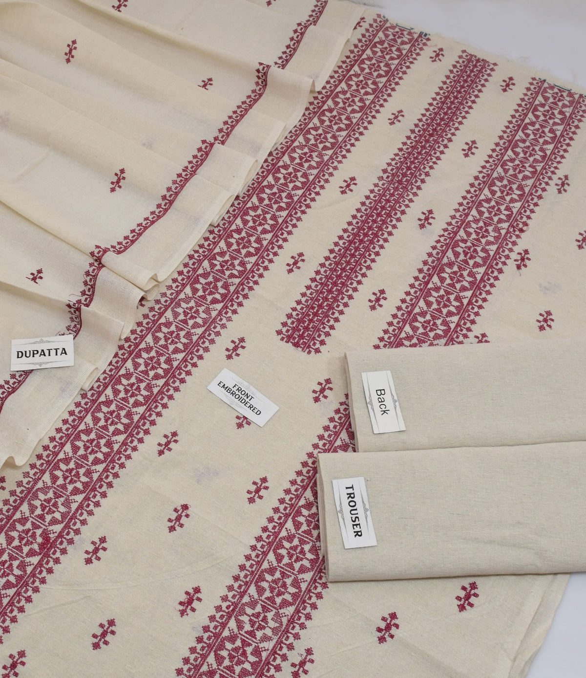 Bareeze Karandi Khaddar Embroidered 3-Piece Un-Stiched