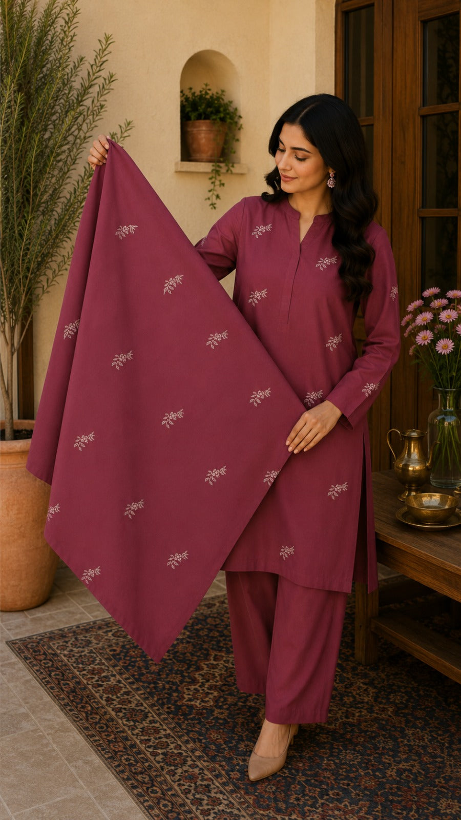 Bareeze Embroidered Lawn 2-Piece Unstitched