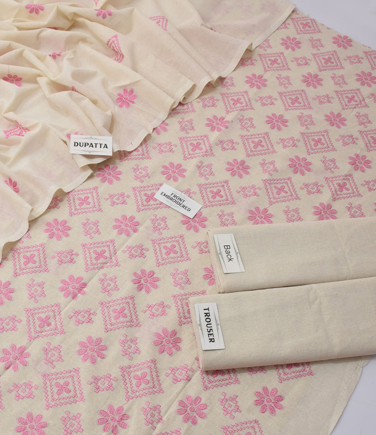 Bareeze Karandi Khaddar Embroidered 3-Piece Un-Stiched
