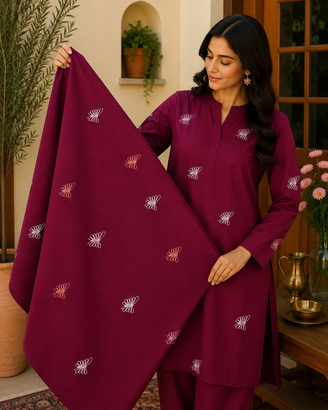 Bareeze Embroidered Lawn 2-Piece Unstitched