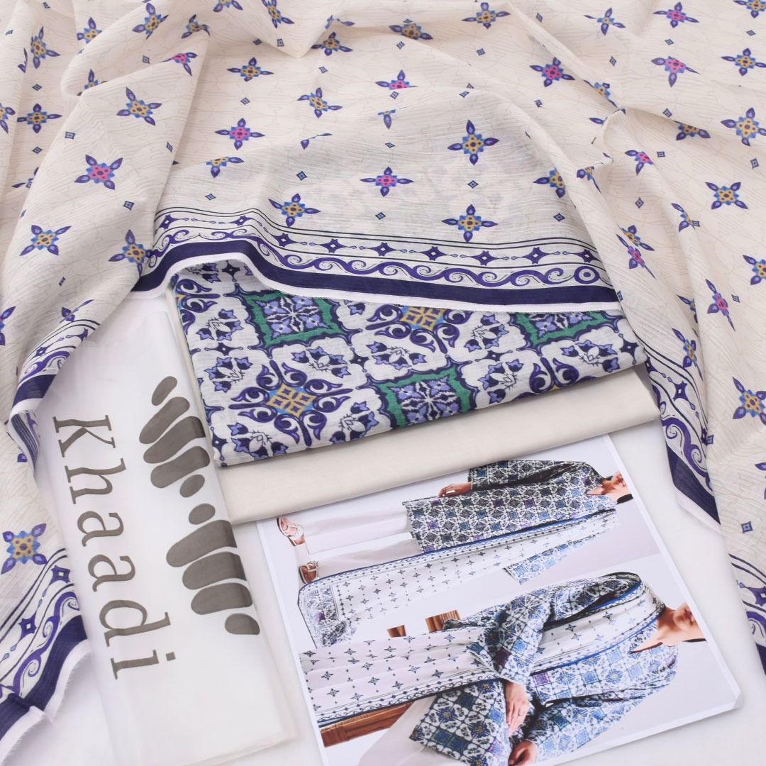Khaadi Printed Lawn 3-Piece Un-Stiched