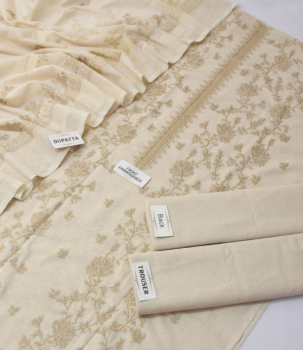 Bareeze Karandi Khaddar Embroidered 3-Piece Un-Stiched