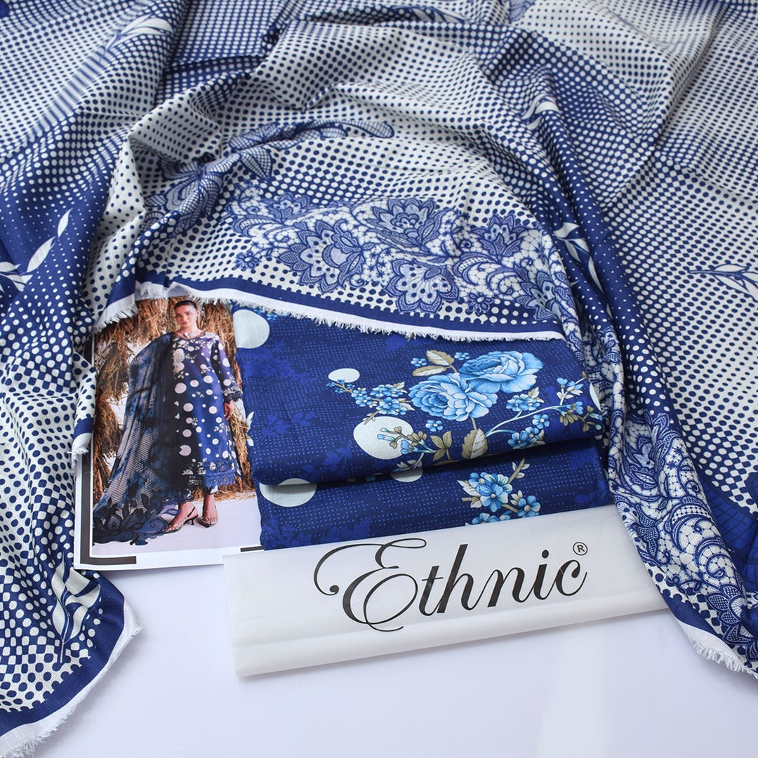 Ethnic Digital Printed Khaddar 3-Piece Un-Stiched