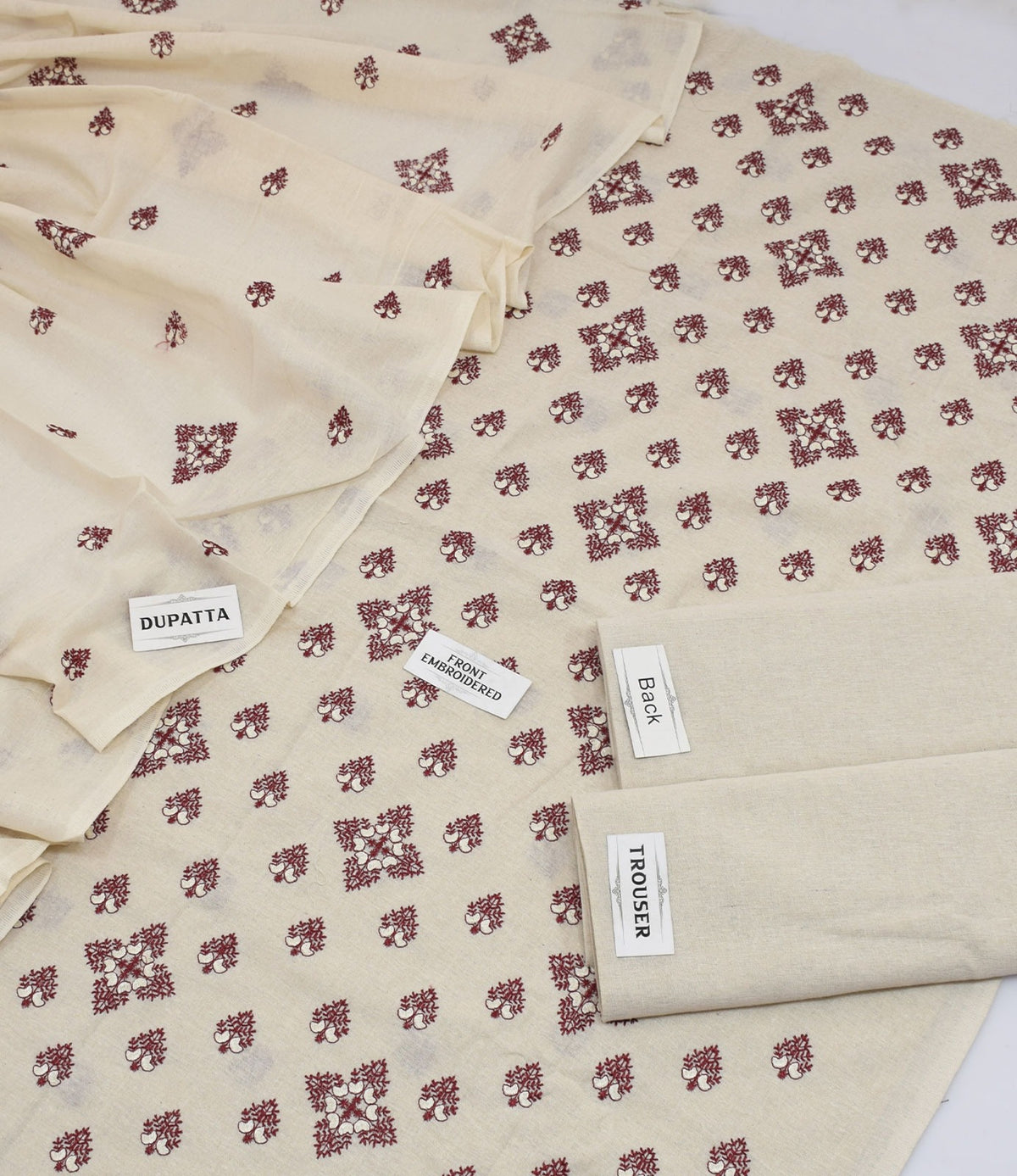 Bareeze Karandi Khaddar Embroidered 3-Piece Un-Stiched