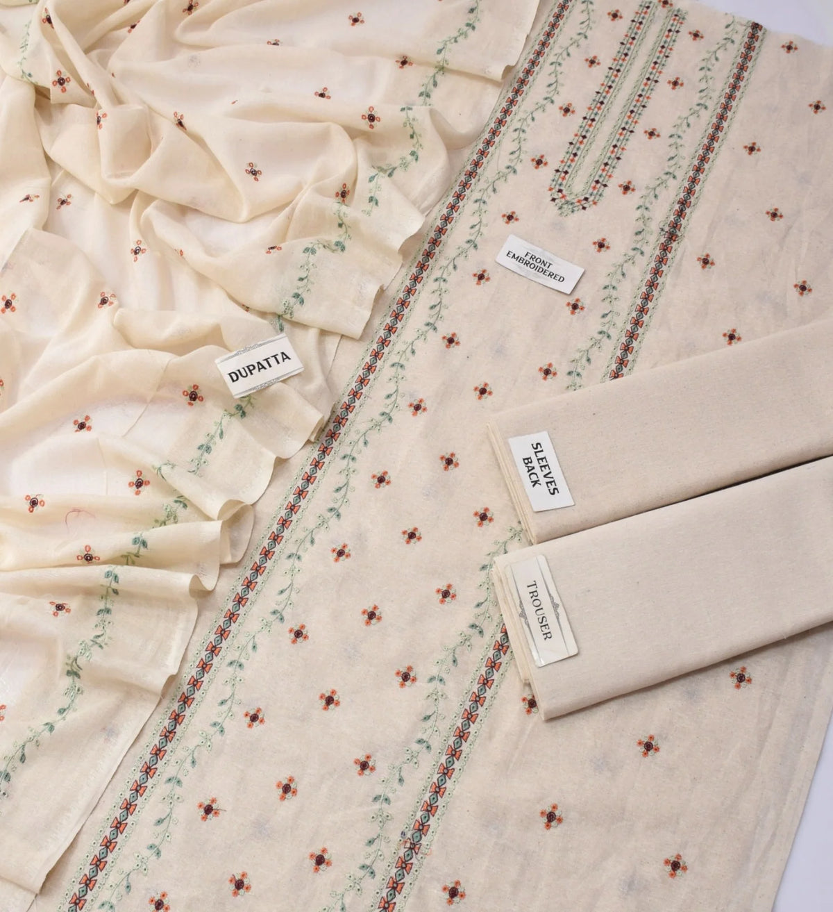 Bareeze Karandi Khaddar Embroidered 3-Piece Un-Stiched