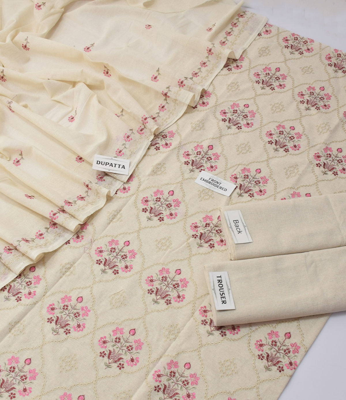 Bareeze Karandi Khaddar Embroidered 3-Piece Un-Stiched