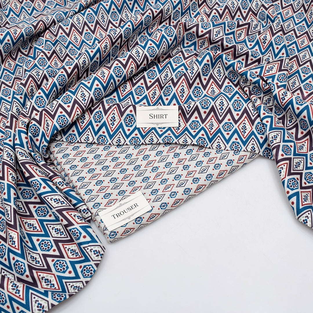 Premium Airjet Digital Printed 2-Piece Unstiched