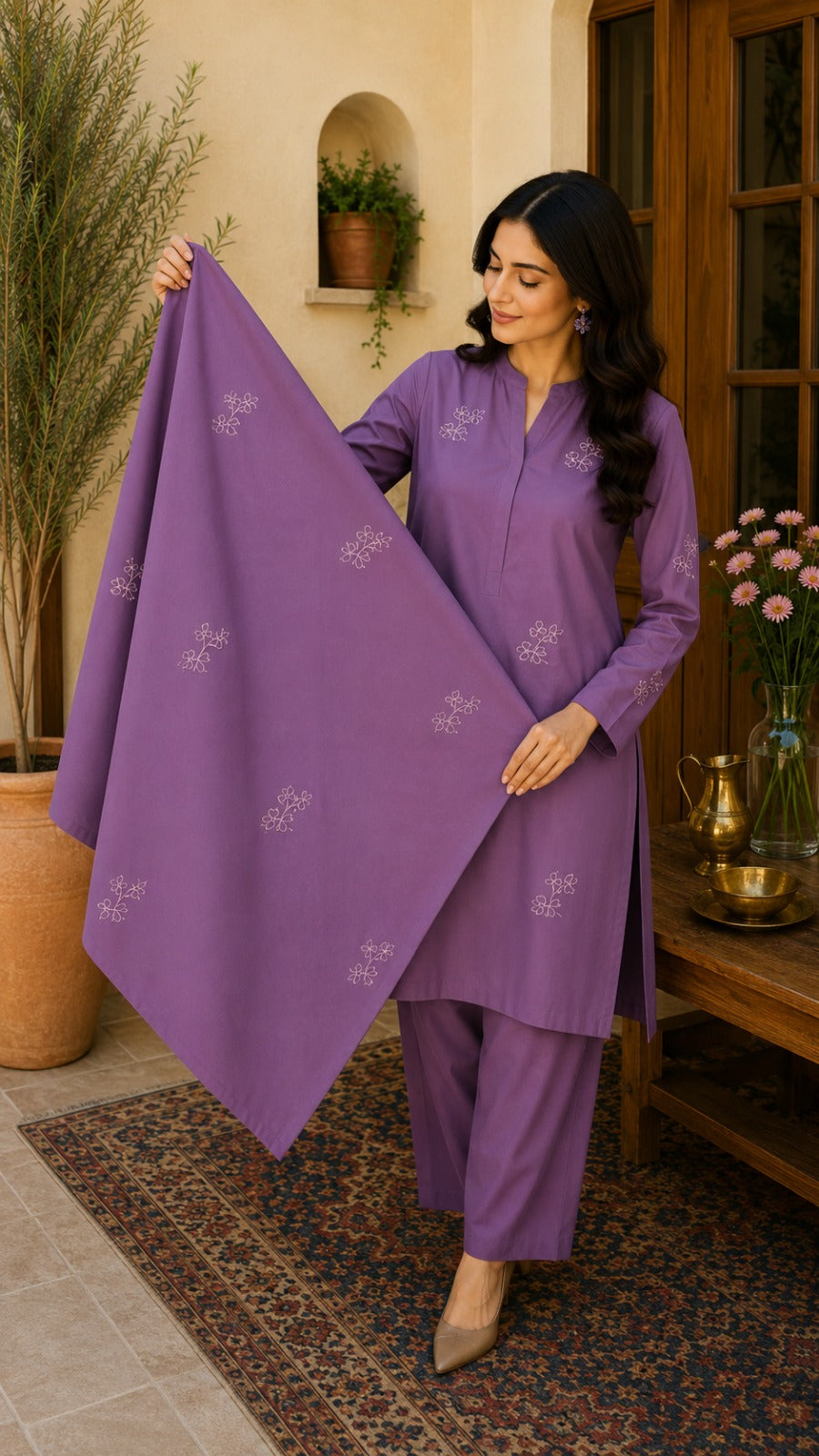 Bareeze Embroidered Lawn 2-Piece Unstitched
