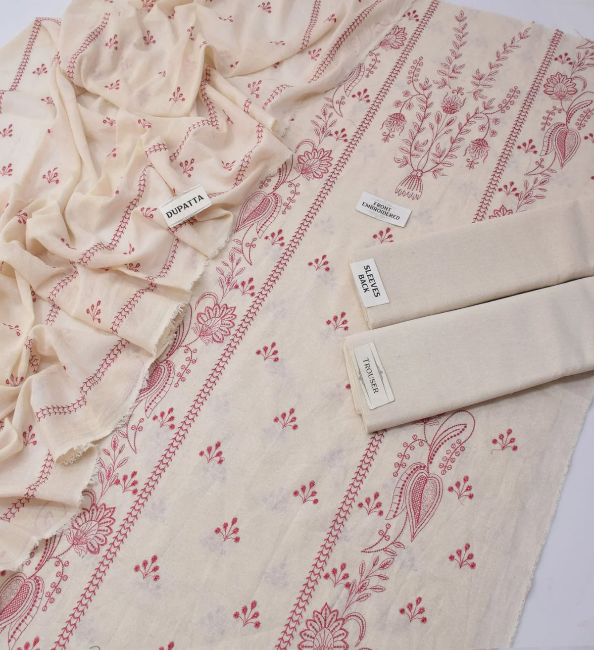 Bareeze Karandi Khaddar Embroidered 3-Piece Un-Stiched