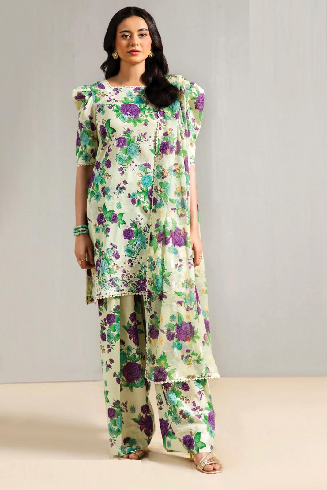 Gull Jee Digital Lawn 3-Piece Unstiched