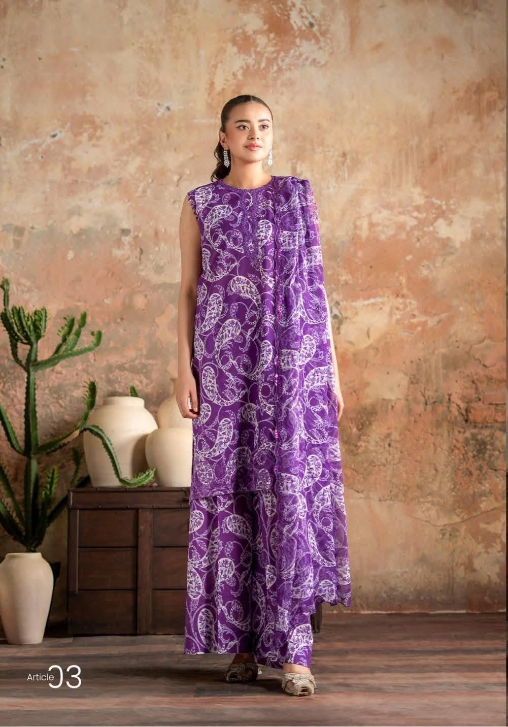 Gull Jee Digital Lawn 3-Piece Unstiched