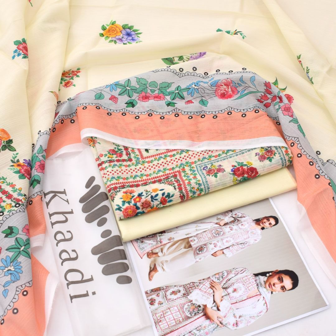 Khaadi Printed Lawn 3-Piece Un-Stiched