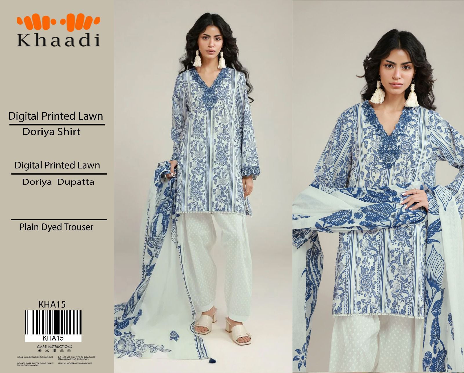 Khaadi Printed Lawn 3-Piece Un-Stiched