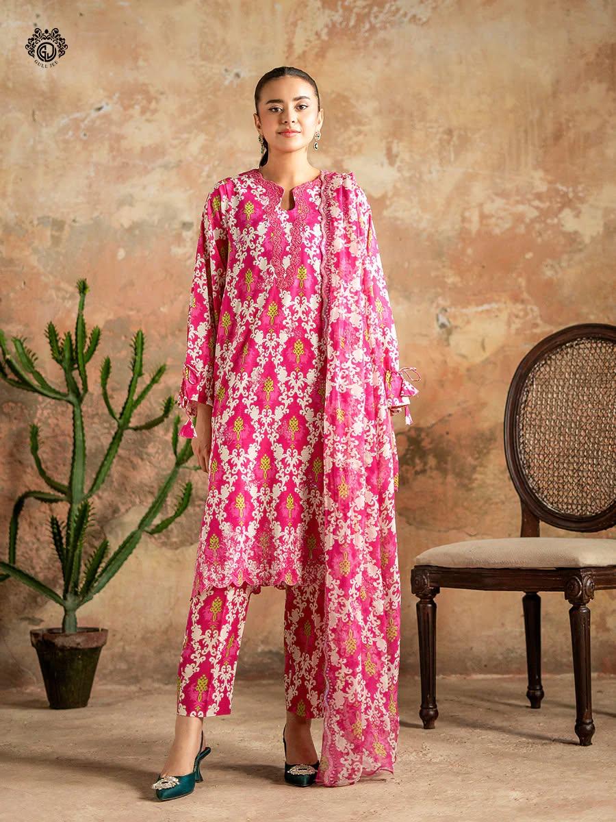 Gull Jee Digital Lawn 3-Piece Unstiched