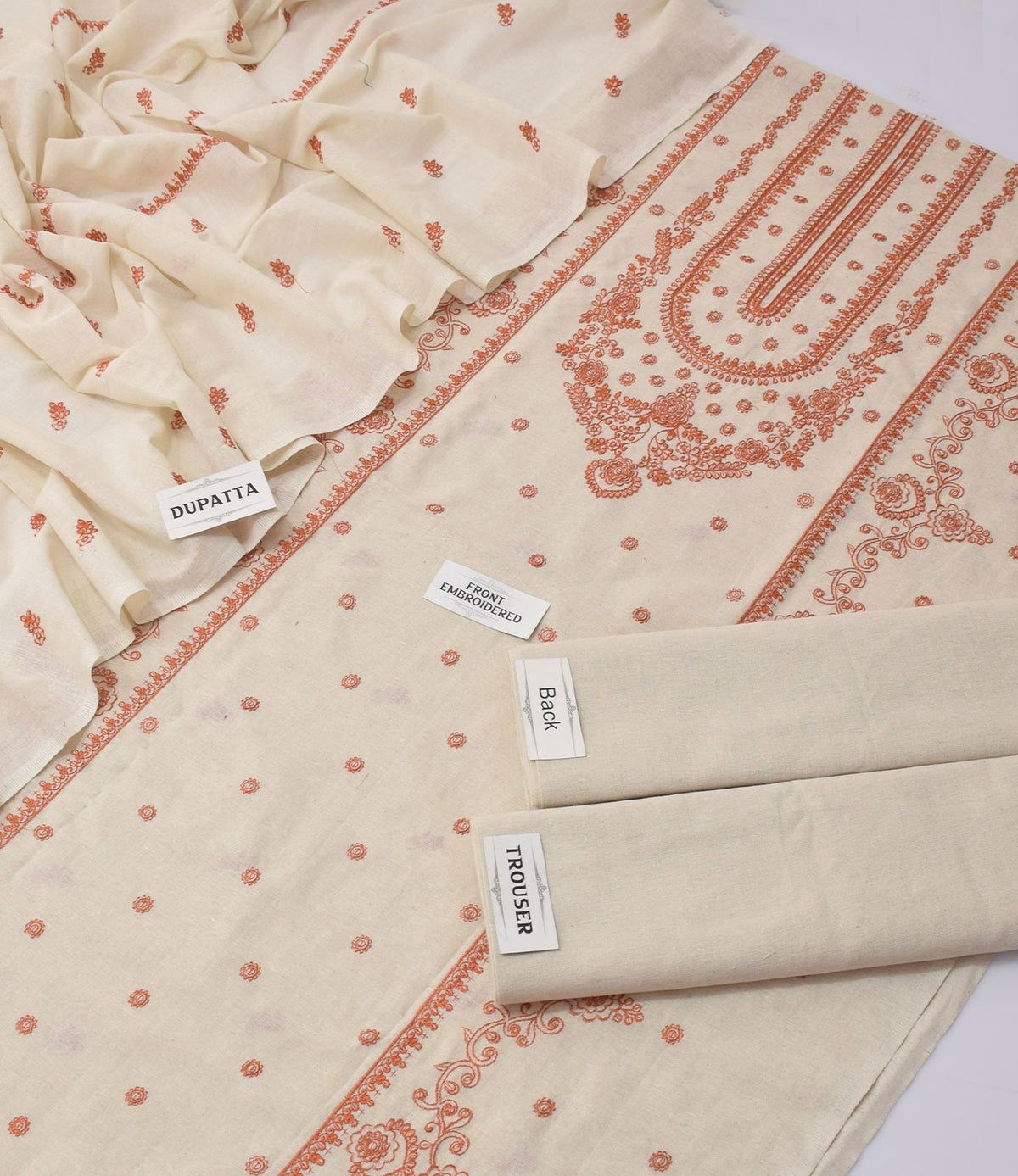 Bareeze Karandi Khaddar Embroidered 3-Piece Un-Stiched