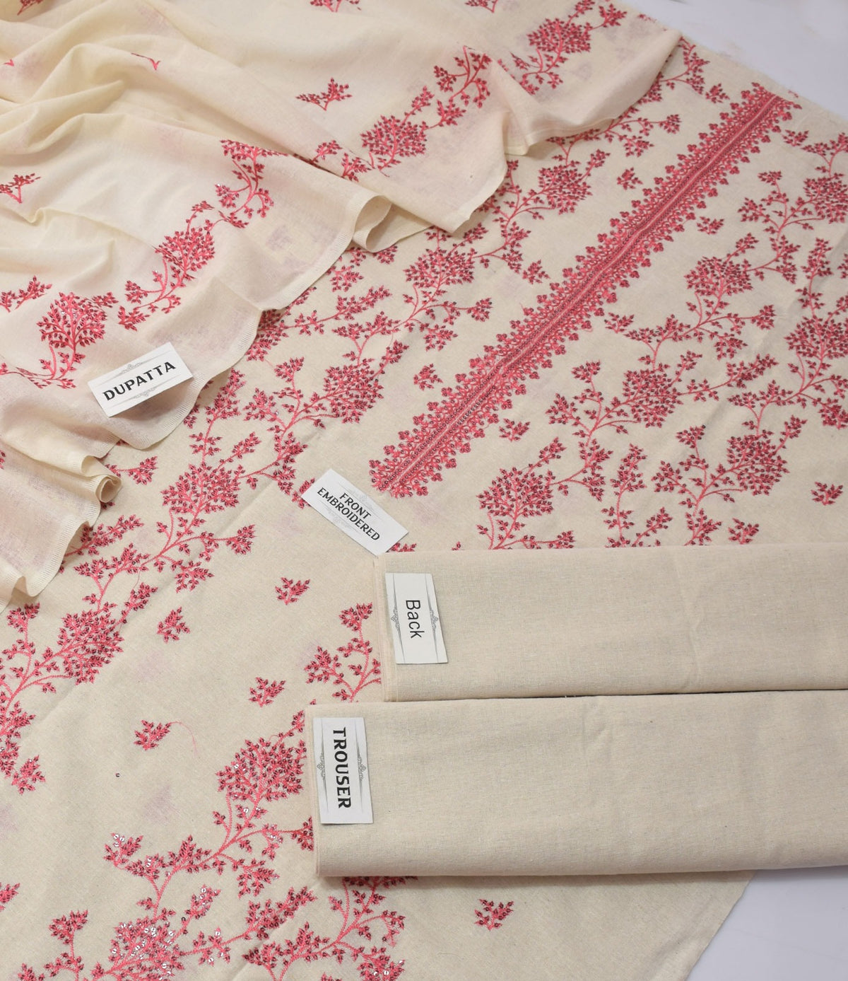 Bareeze Karandi Khaddar Embroidered 3-Piece Un-Stiched