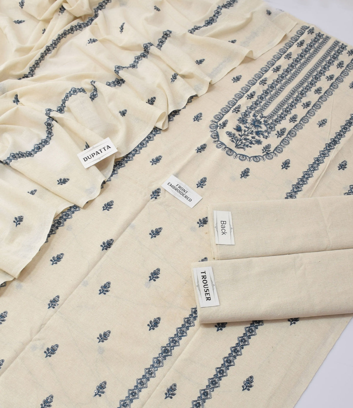 Bareeze Karandi Khaddar Embroidered 3-Piece Un-Stiched