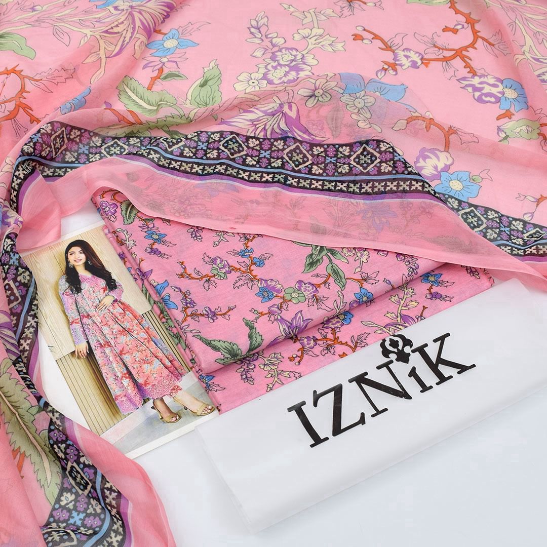 Iznik Lawn 3-Piece UnStiched