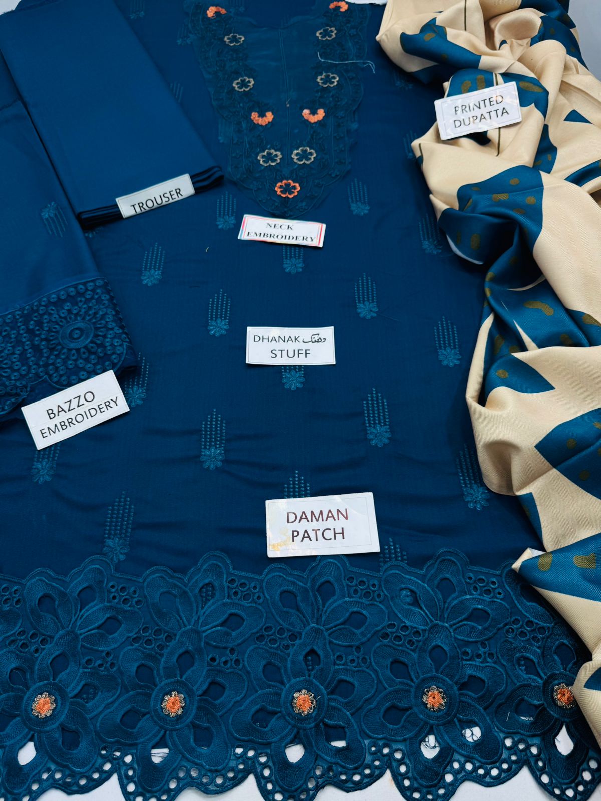 Baroque Winter Embroidered 3 Piece Unstitched