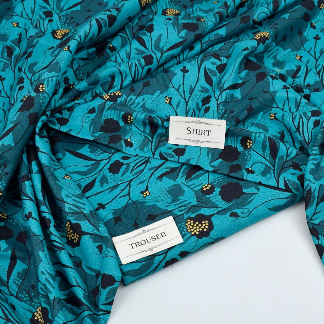 Premium Airjet Digital Printed 2-Piece Unstiched