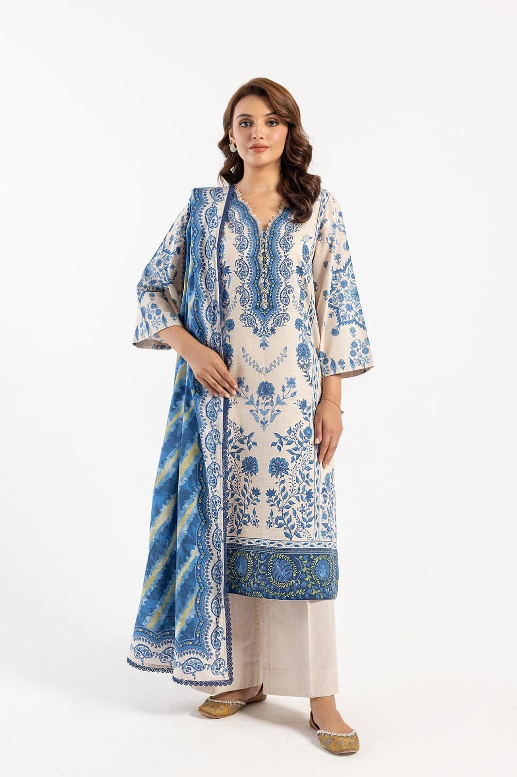 Ethnic 3pc Printed  Lawn Unstiched