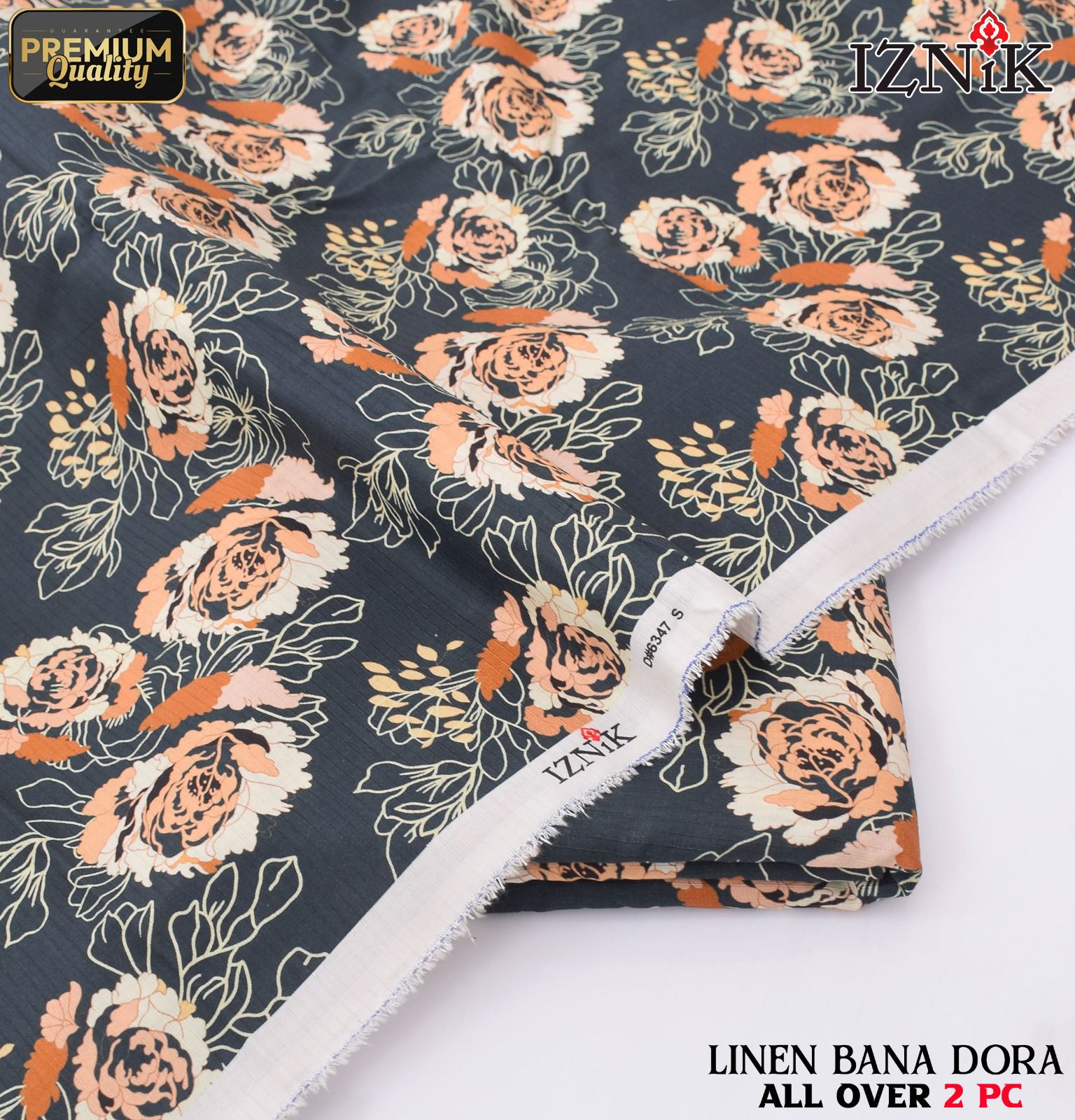 Linen Bana Doria 2_Piece All Over Digital Print