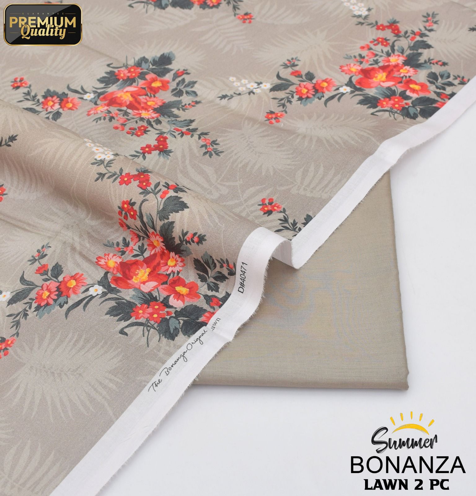 Bonanza Digital Lawn 2-Piece Un-stiched