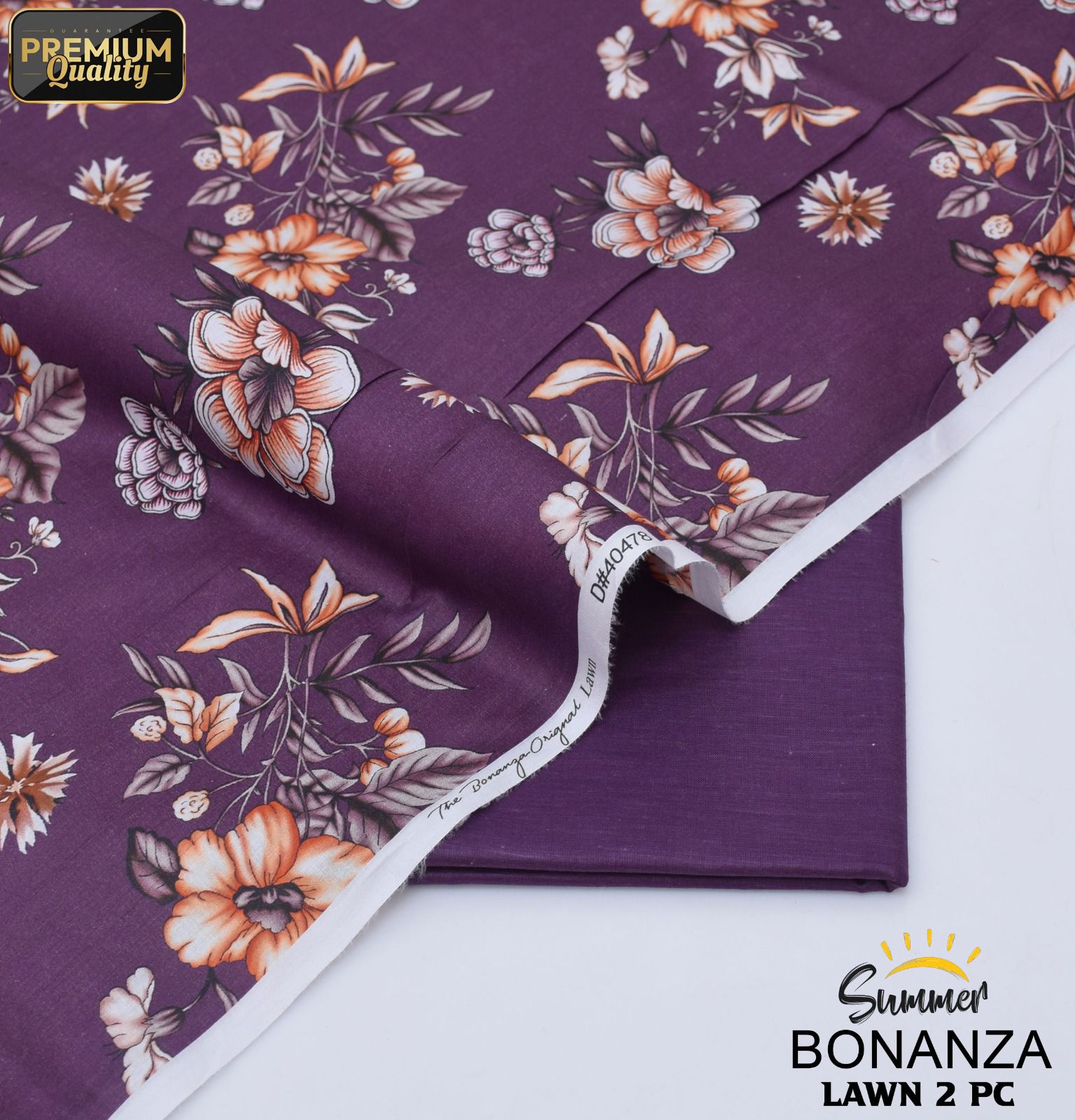 Bonanza Digital Lawn 2-Piece Un-stiched