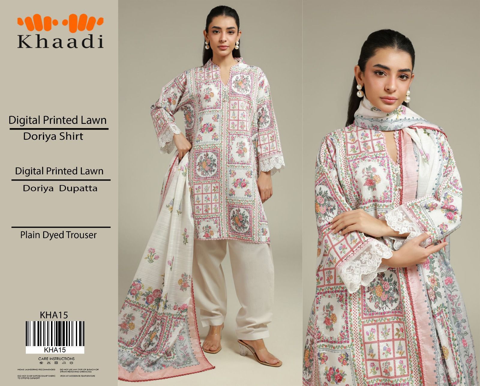 Khaadi Printed Lawn 3-Piece Un-Stiched