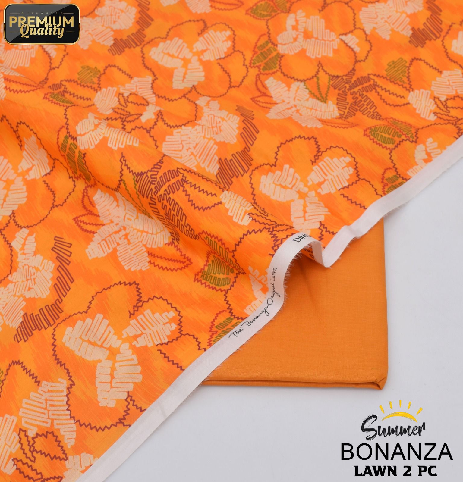 Bonanza Digital Lawn 2-Piece Un-stiched