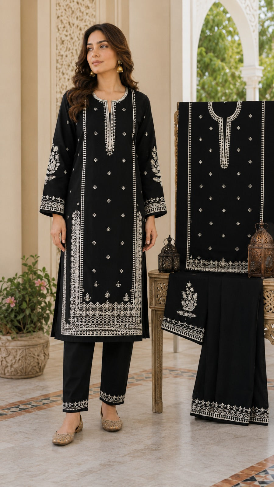 Luxury Lawn Embroidered 2PC