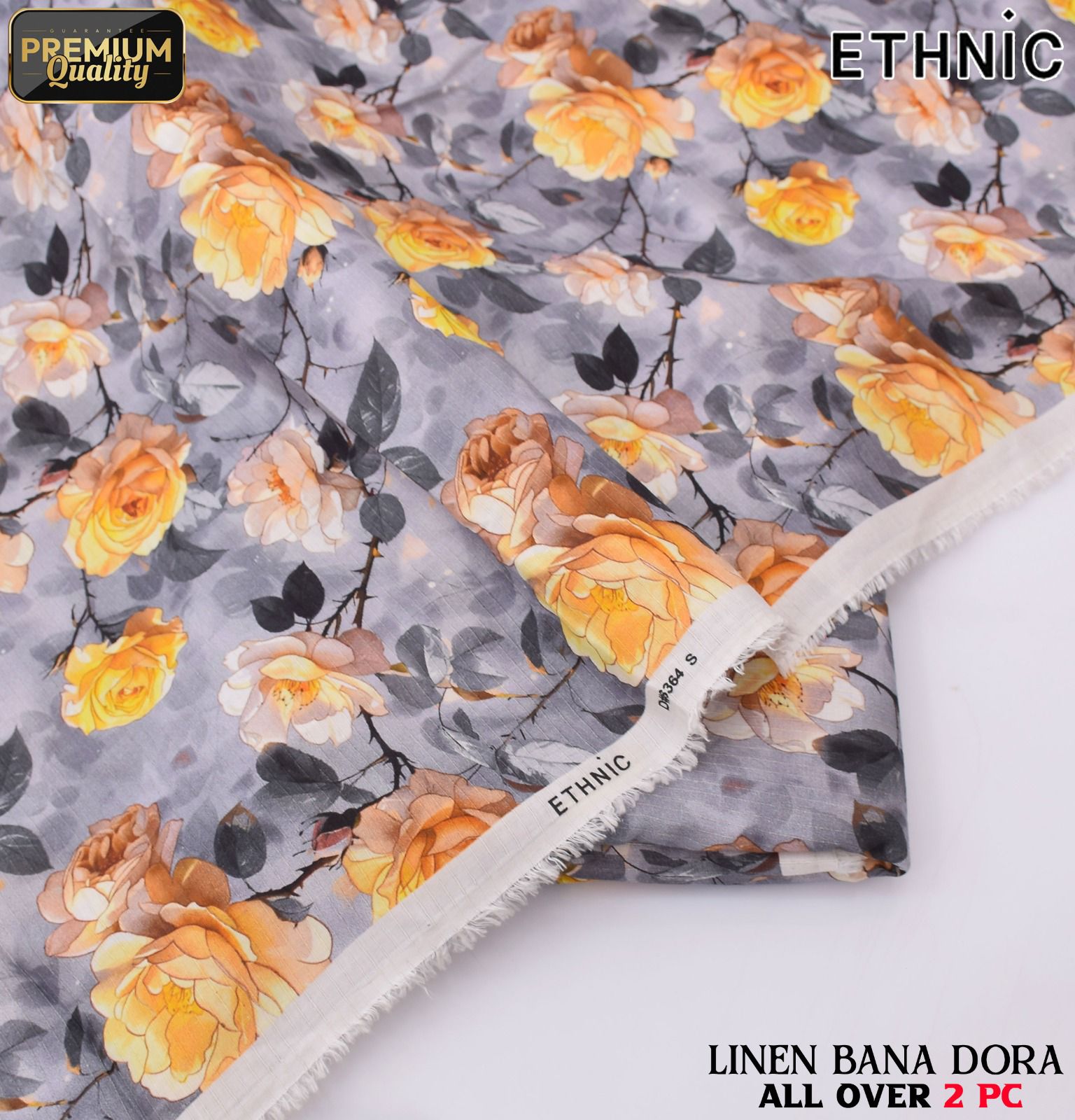 Linen Bana Doria 2_Piece All Over Digital Print