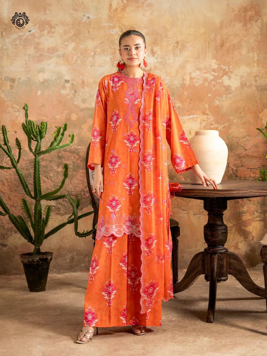 Gull Jee Digital Lawn 3-Piece Unstiched