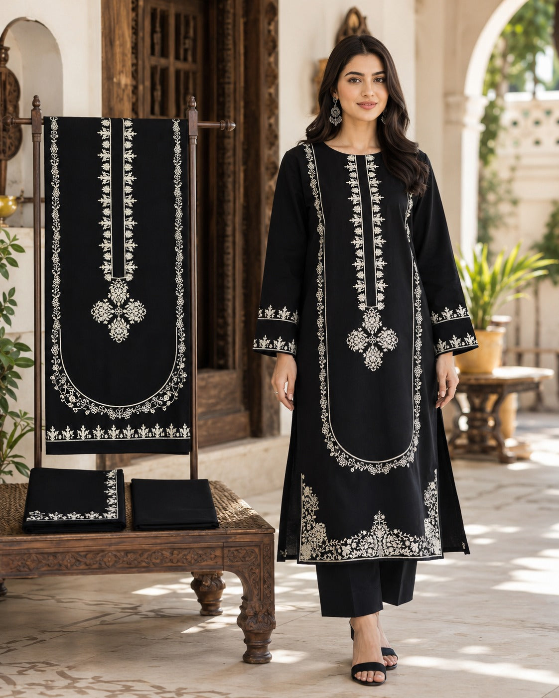 Luxury Lawn Embroidered 2PC