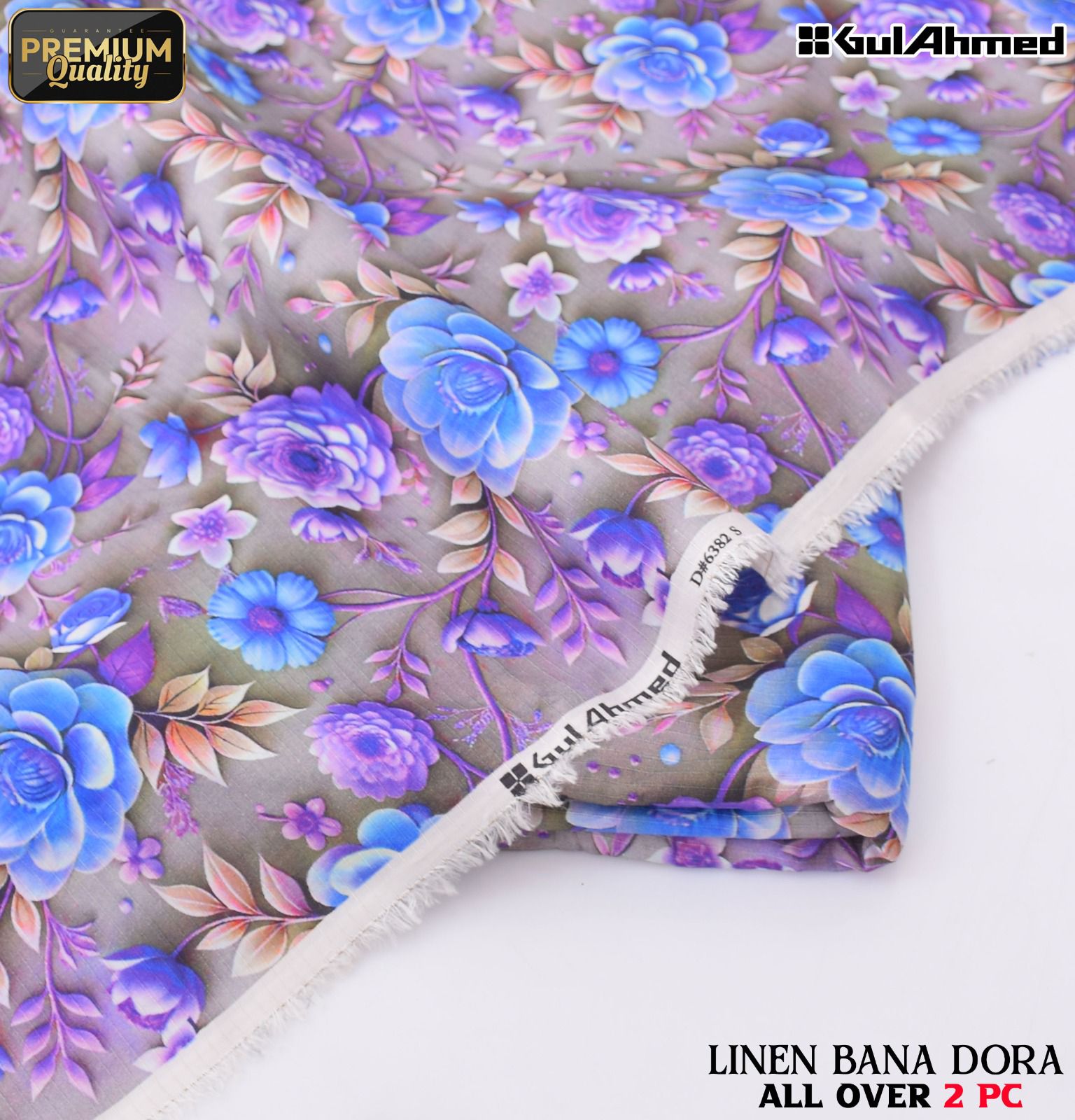 Linen Bana Doria 2_Piece All Over Digital Print