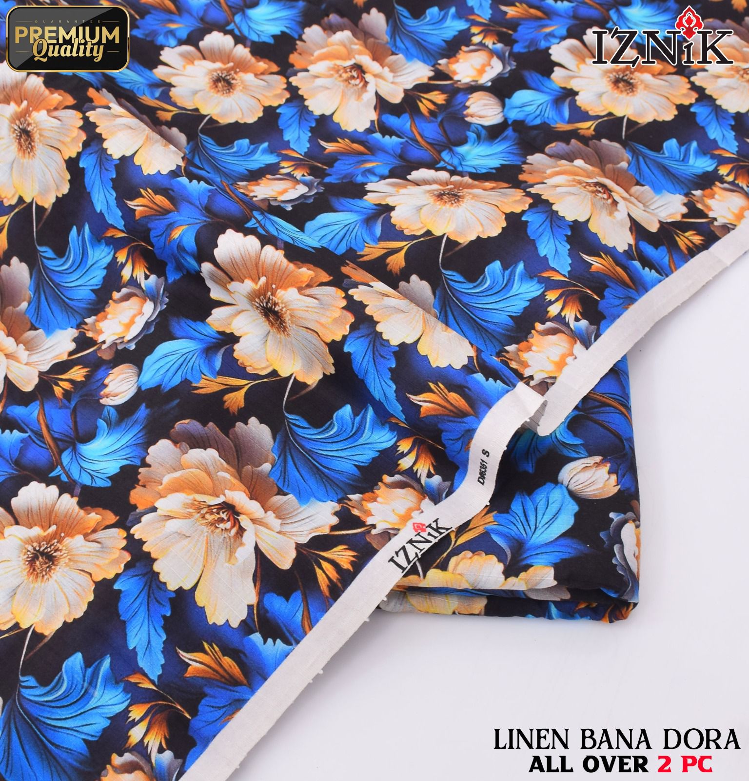 Linen Bana Doria 2_Piece All Over Digital Print