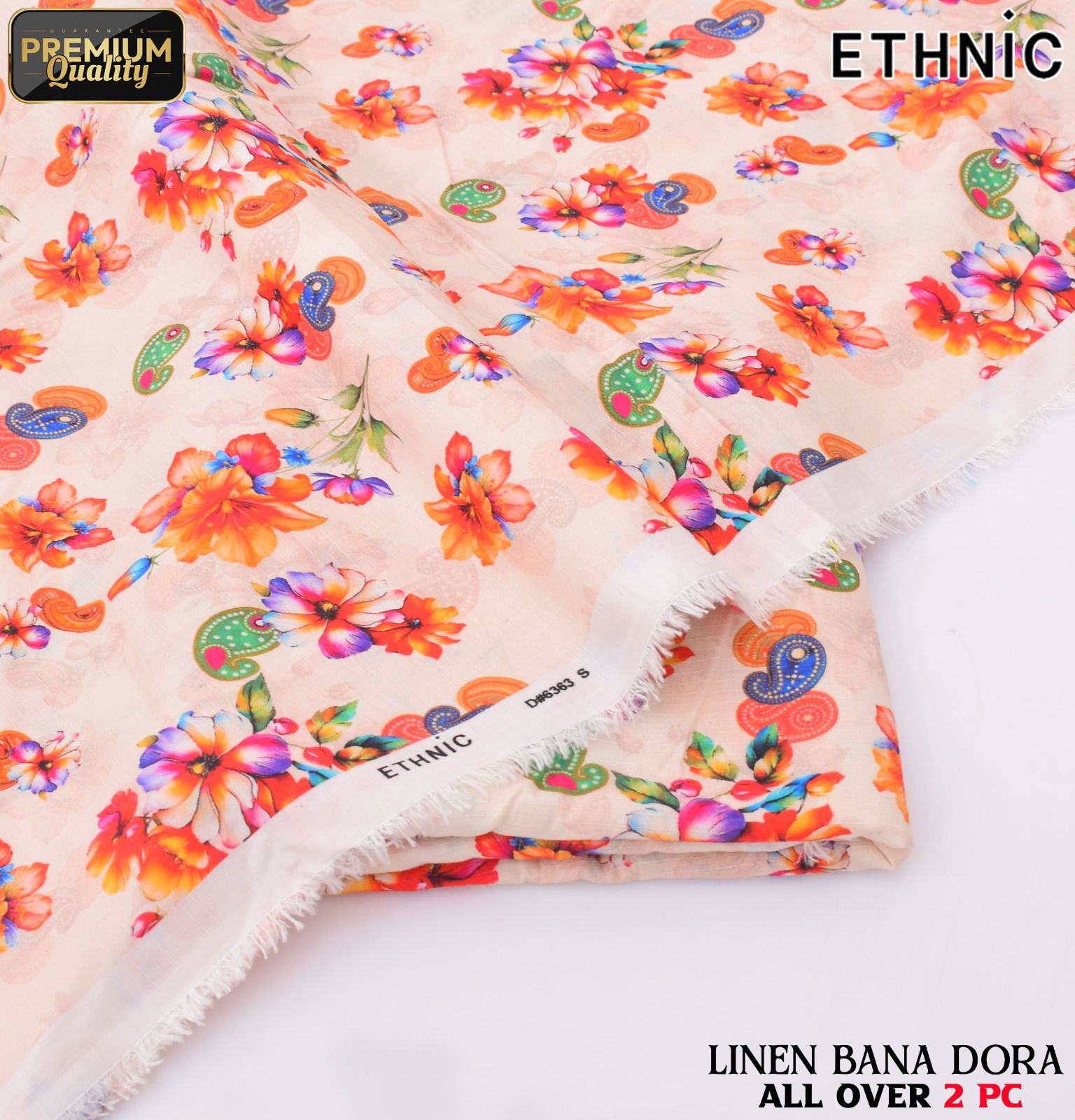 Linen Bana Doria 2_Piece All Over Digital Print