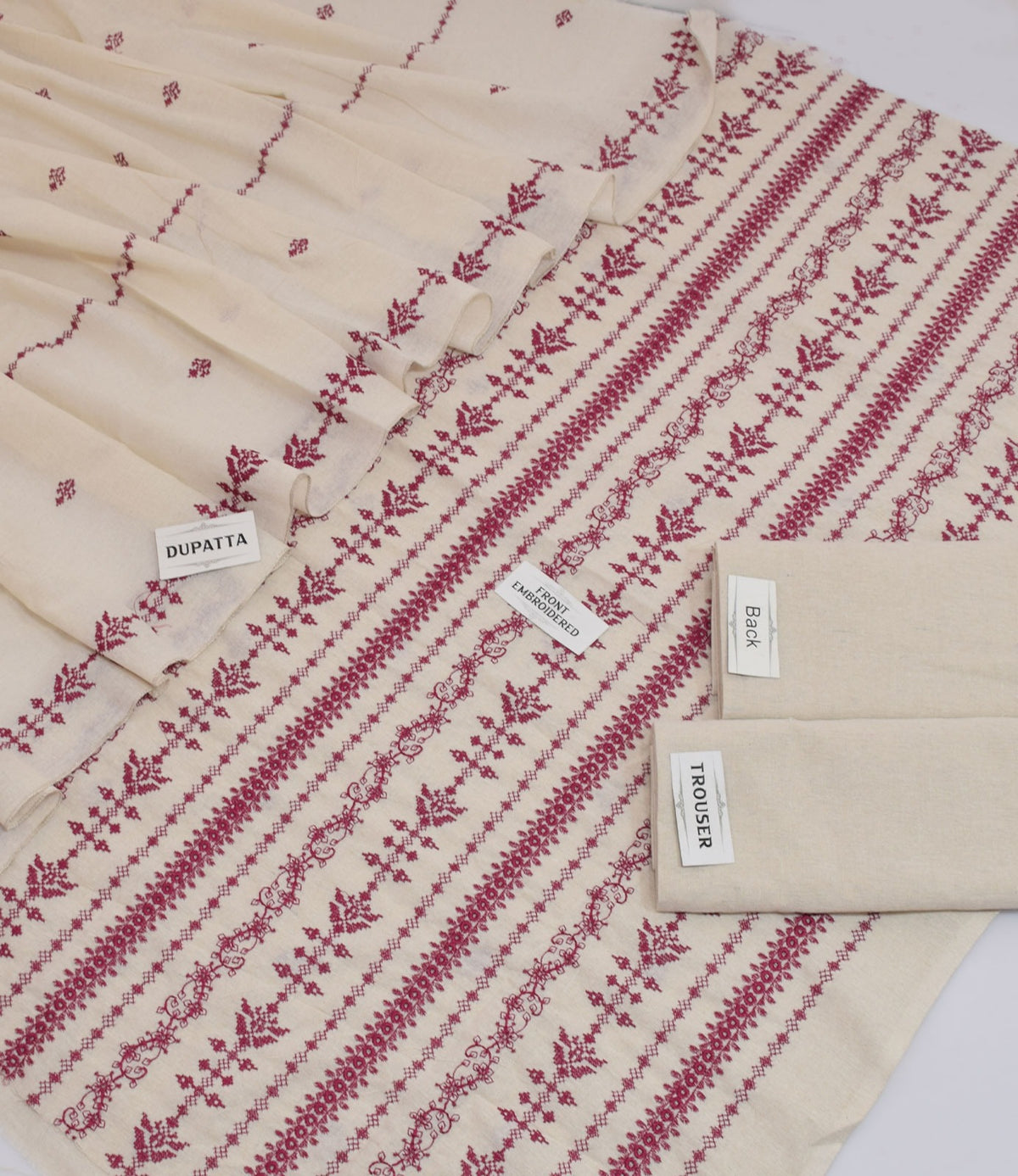 Bareeze Karandi Khaddar Embroidered 3-Piece Un-Stiched