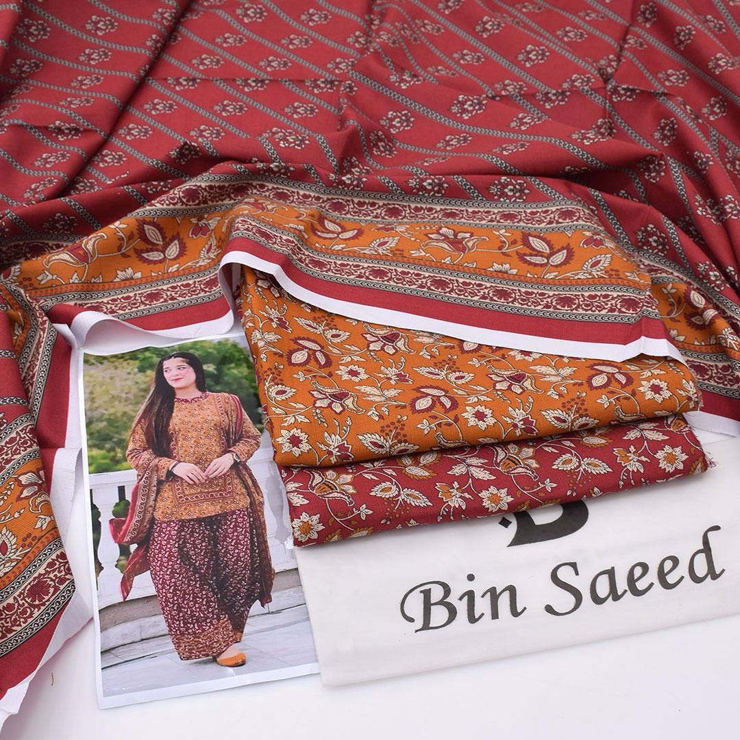 Khaddar 3 Piece Unstitched