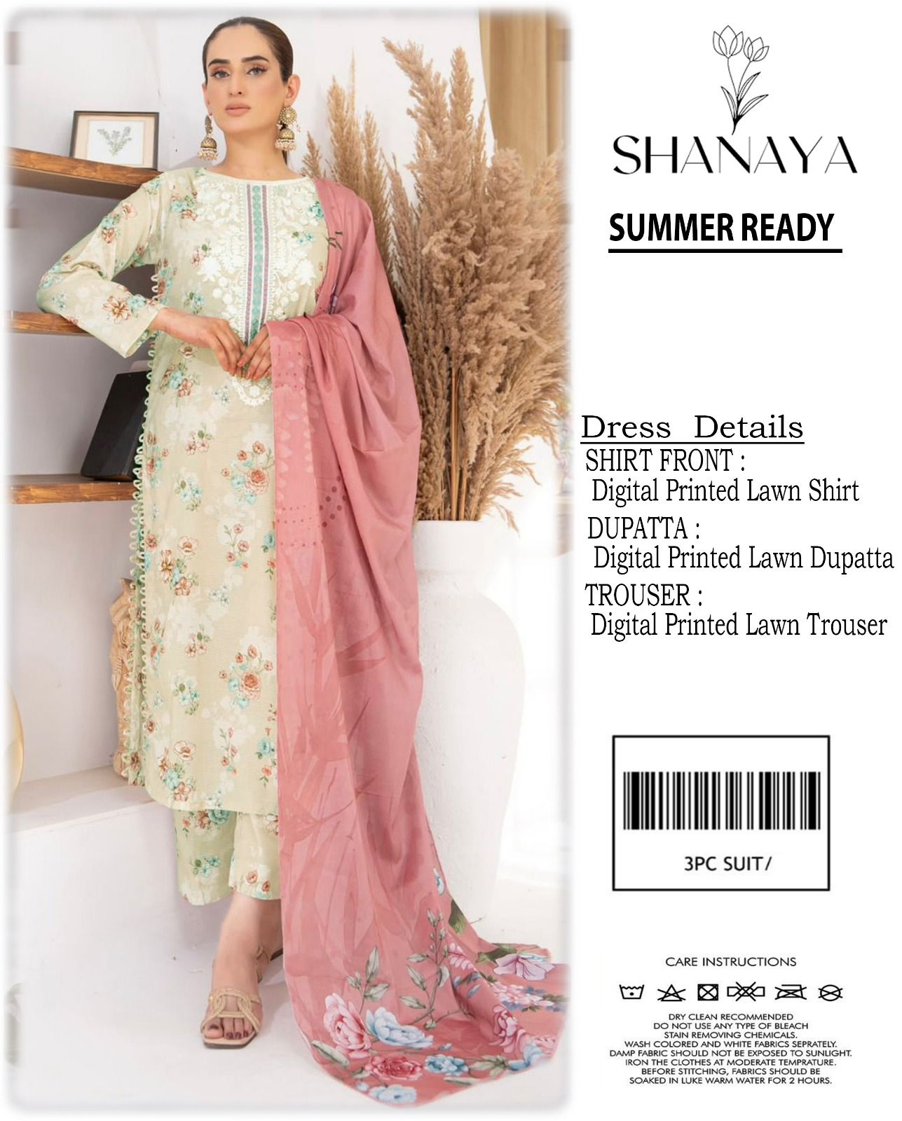Shanaya Digital Lawn 3-Piece Unstiched