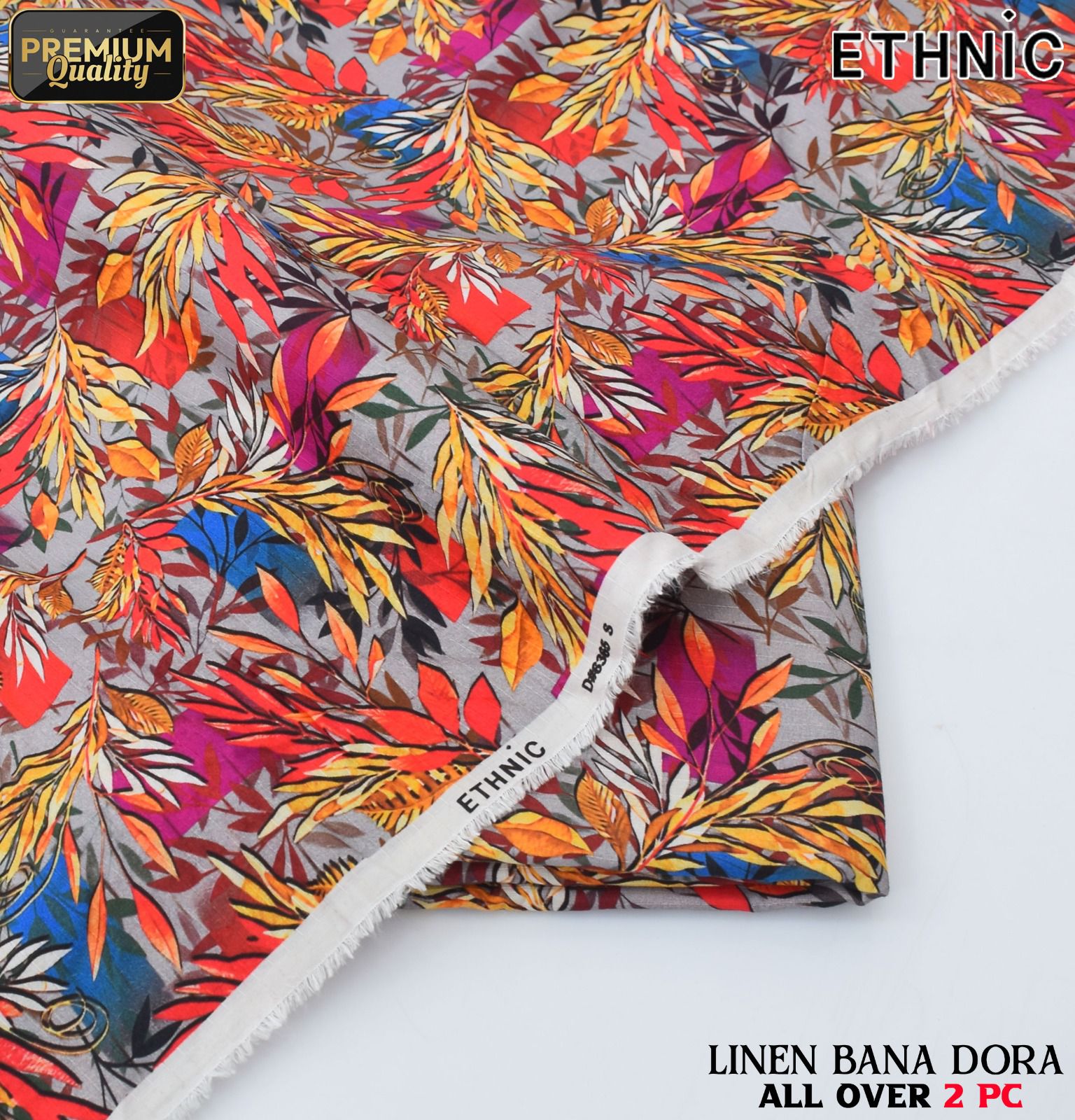 Linen Bana Doria 2_Piece All Over Digital Print