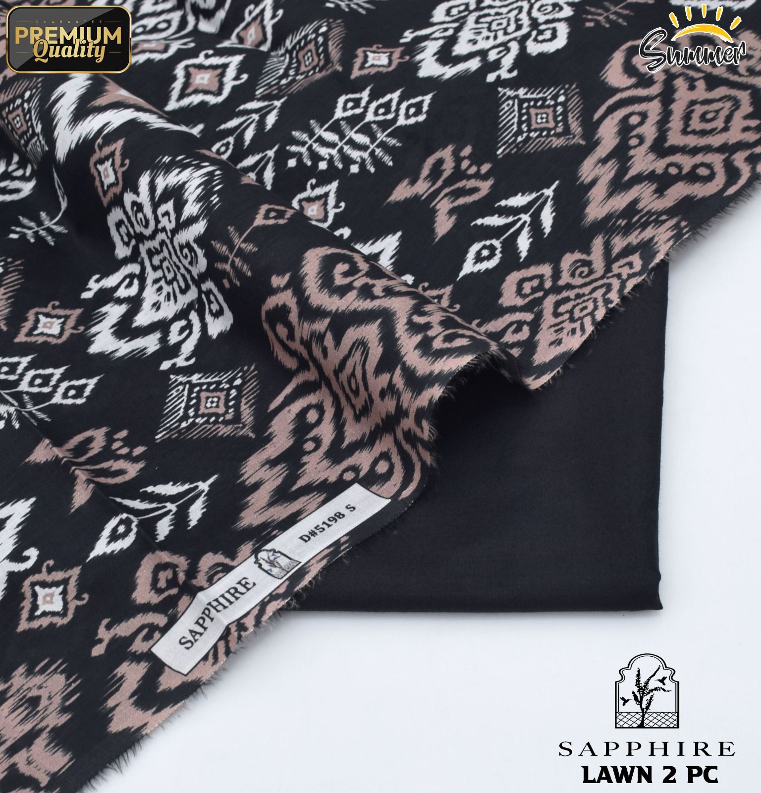 Bonanza Digital Lawn 2-Piece Un-stiched