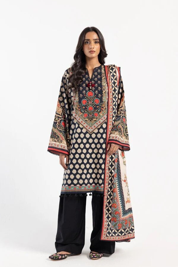 Ethnic 3pc Printed  Lawn Unstiched