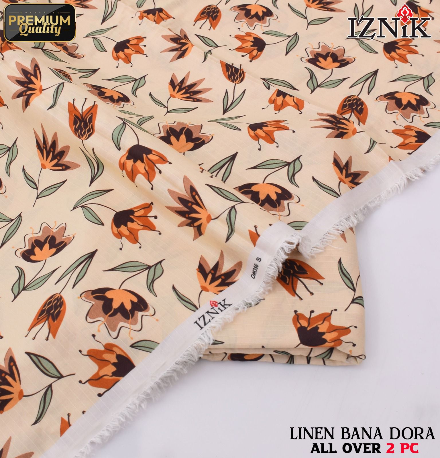 Linen Bana Doria 2_Piece All Over Digital Print
