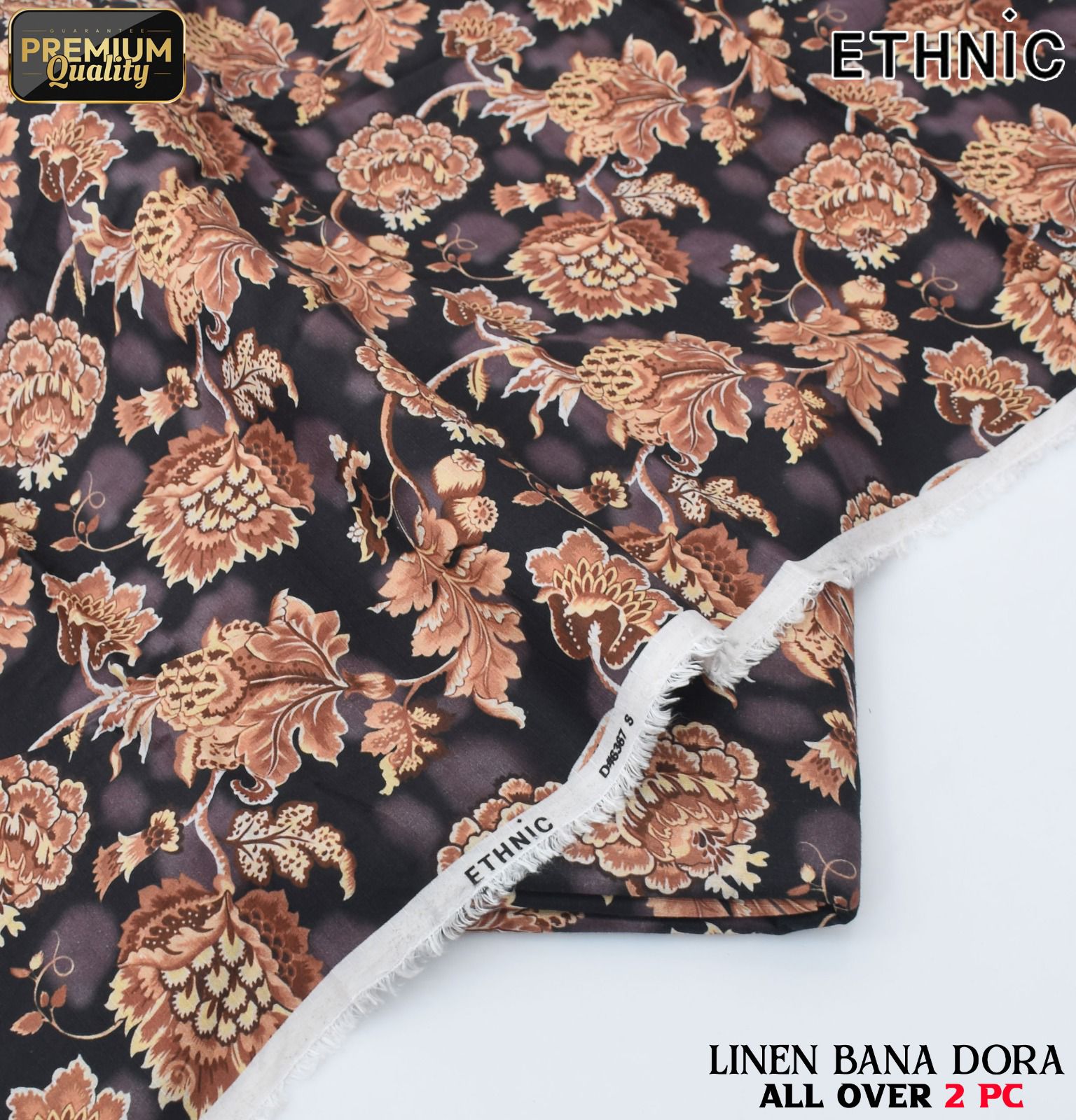 Linen Bana Doria 2_Piece All Over Digital Print