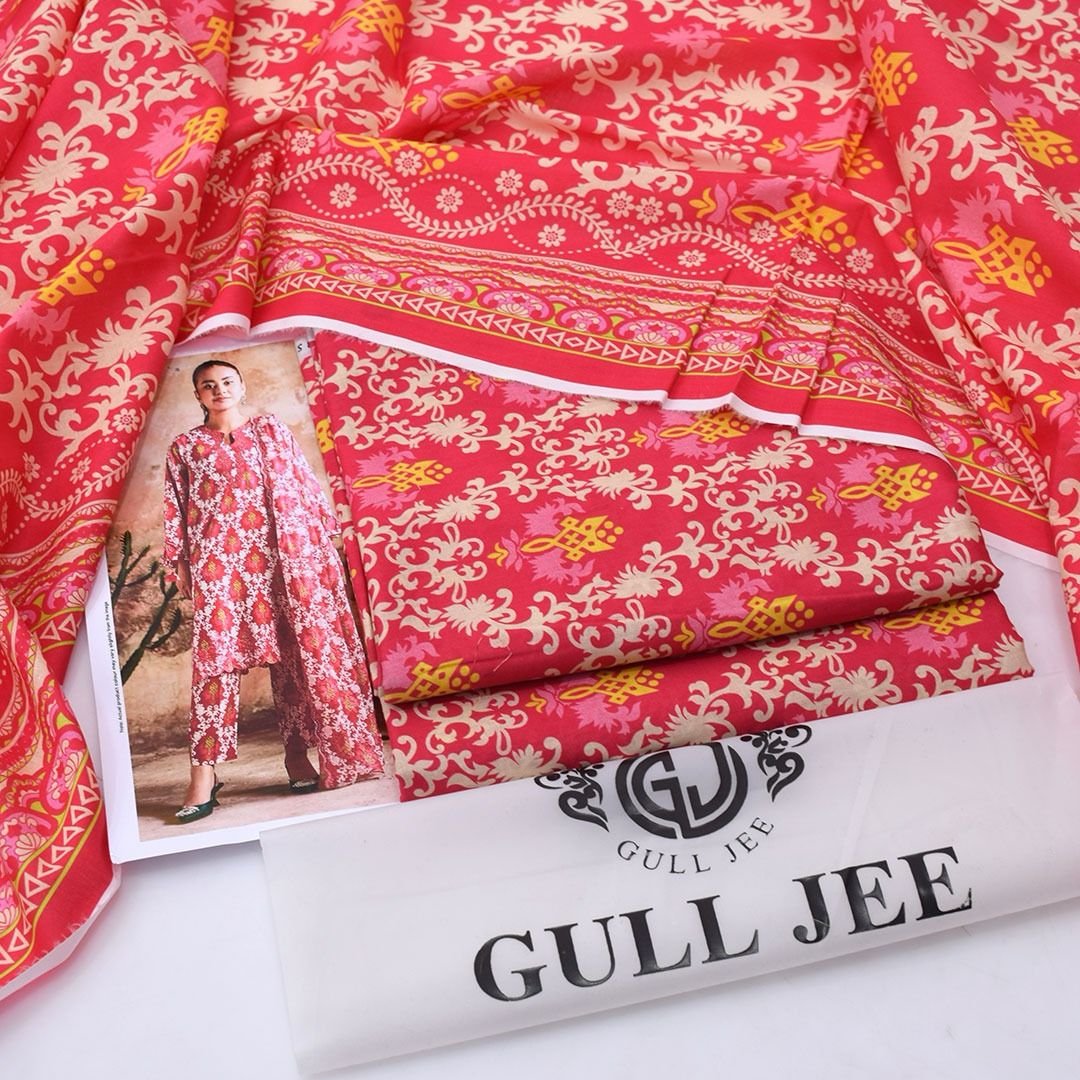 Gull Jee Digital Lawn 3-Piece Unstiched