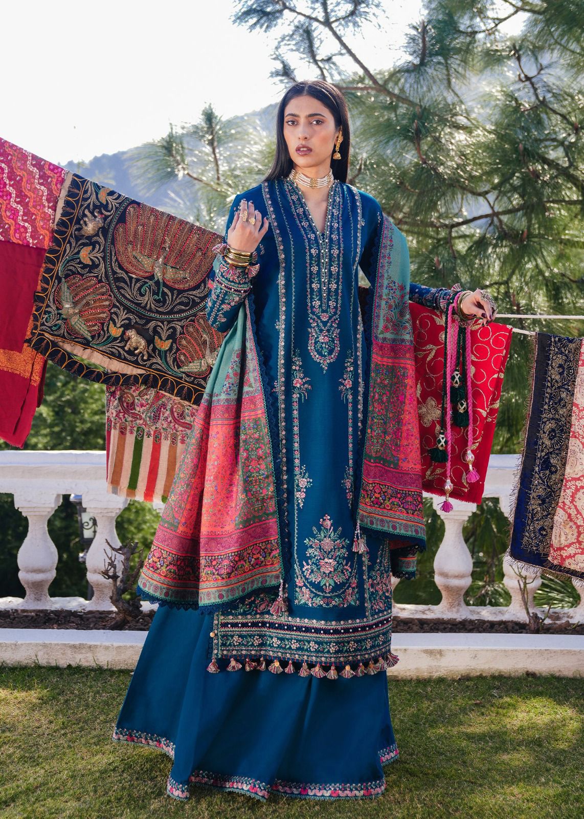 Hussain Rehar Winter Embroidered 3 Piece Unstitched