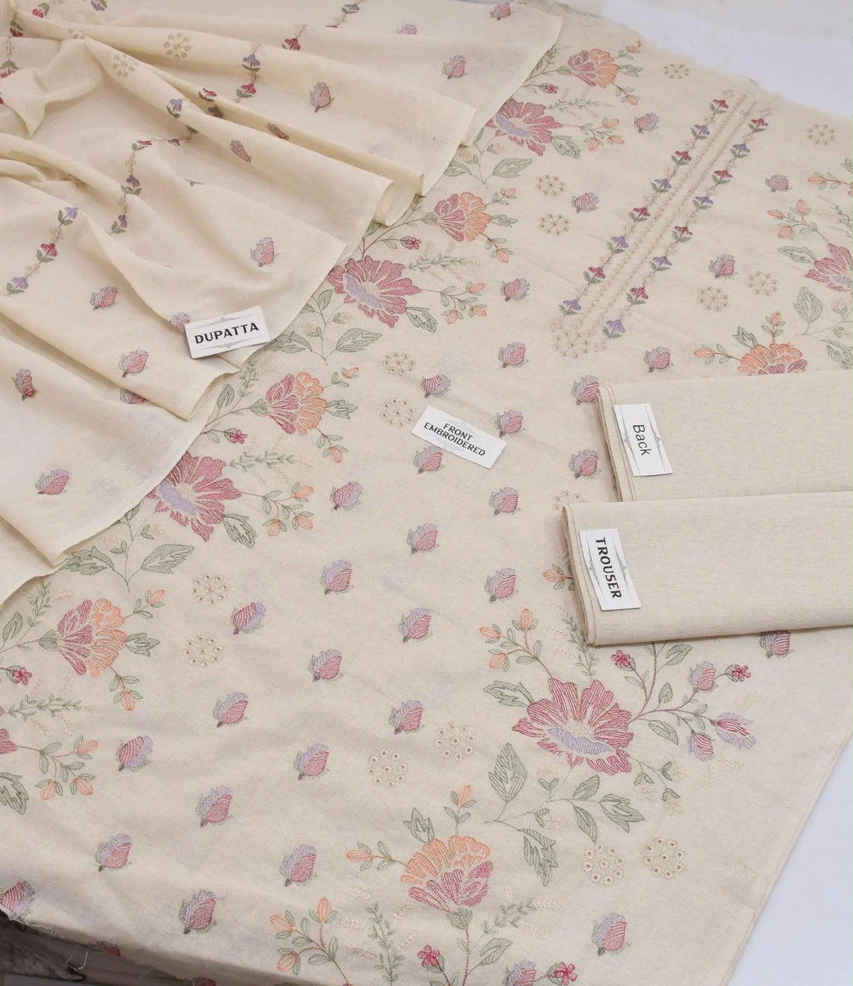 Bareeze Karandi Khaddar Embroidered 3-Piece Un-Stiched