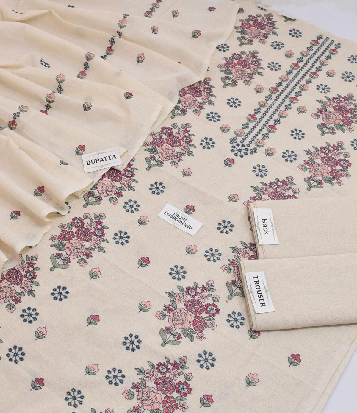 Bareeze Karandi Khaddar Embroidered 3-Piece Un-Stiched